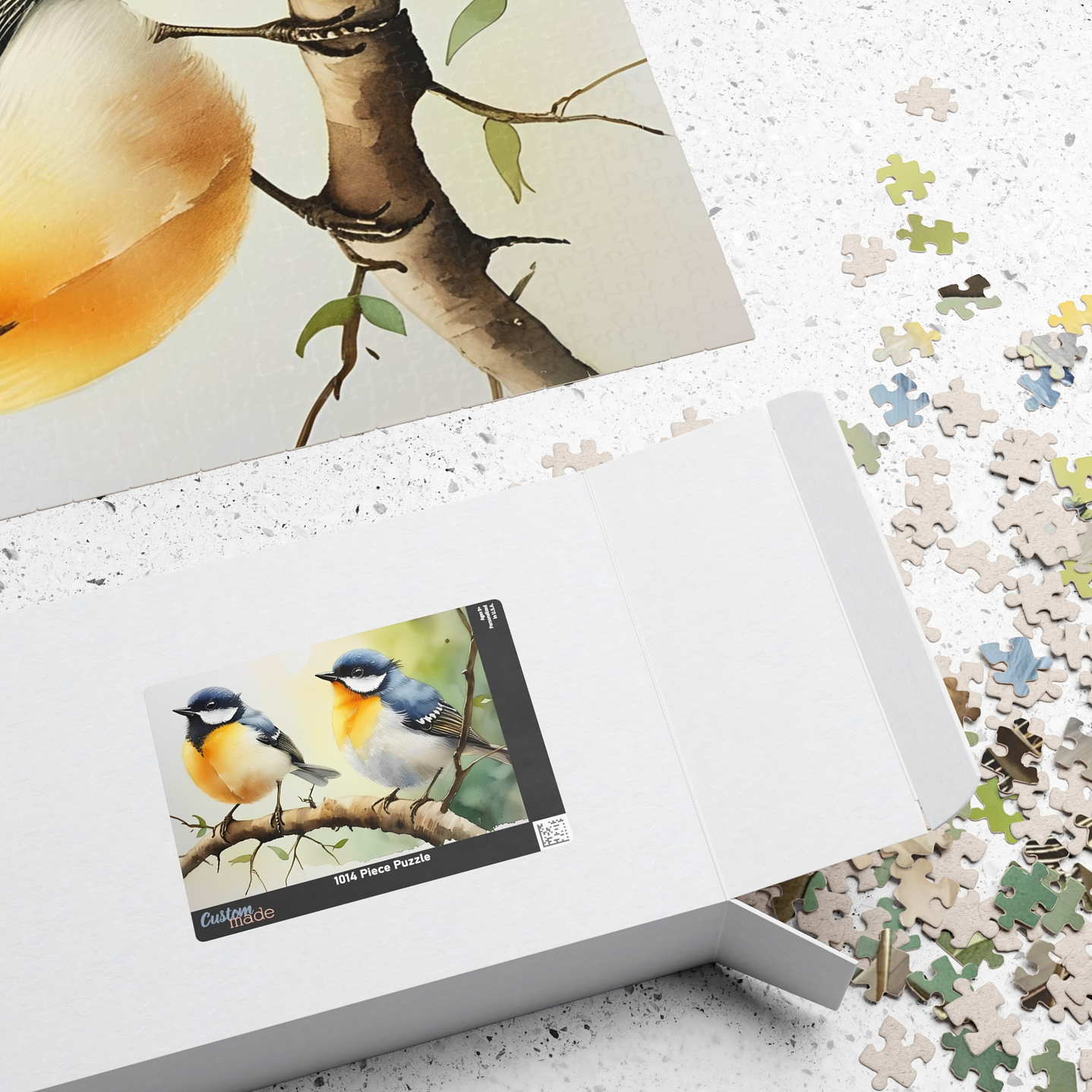 River Serenade: Watercolor Birds Puzzle 4