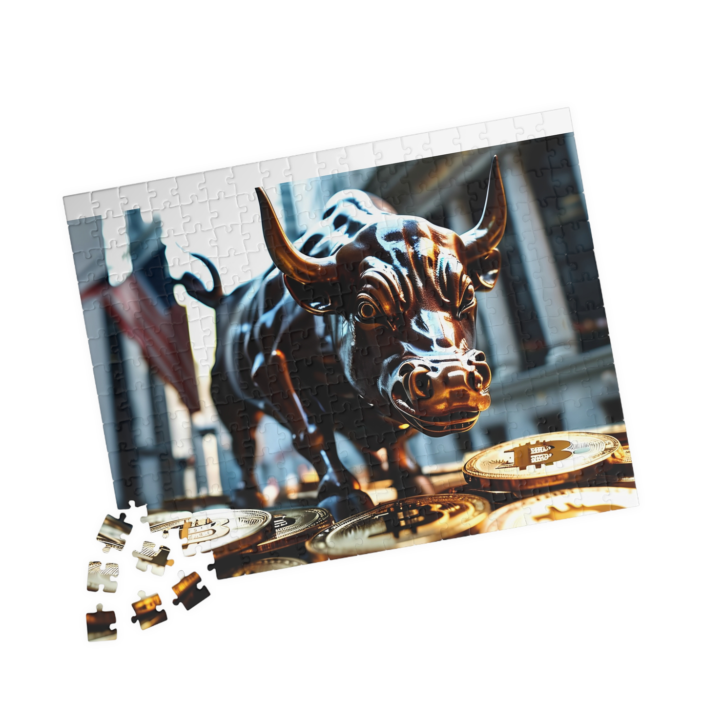 Crypto Strength: Bitcoin Charging Bull Puzzle 6