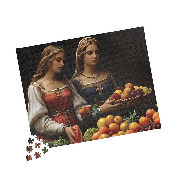 Market Merriment: Medieval Fruit Sellers Puzzle 6