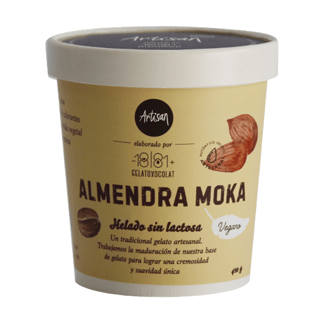 Helado Almendra Moka - Base Vegetal