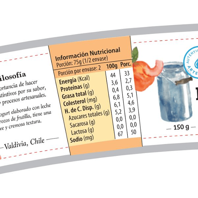 Yogurt Descremado Trozos Durazno 150gr