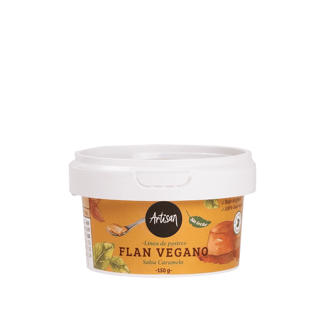 Flan Vegano Salsa Caramelo 150g