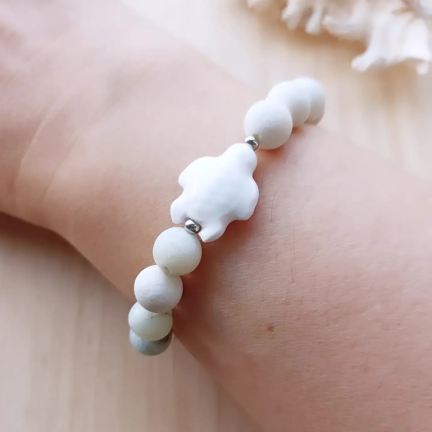 Pulseira de Amazonita com Tartaruga 2