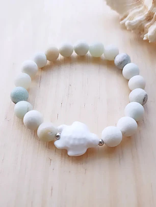 Pulseira de Amazonita com Tartaruga