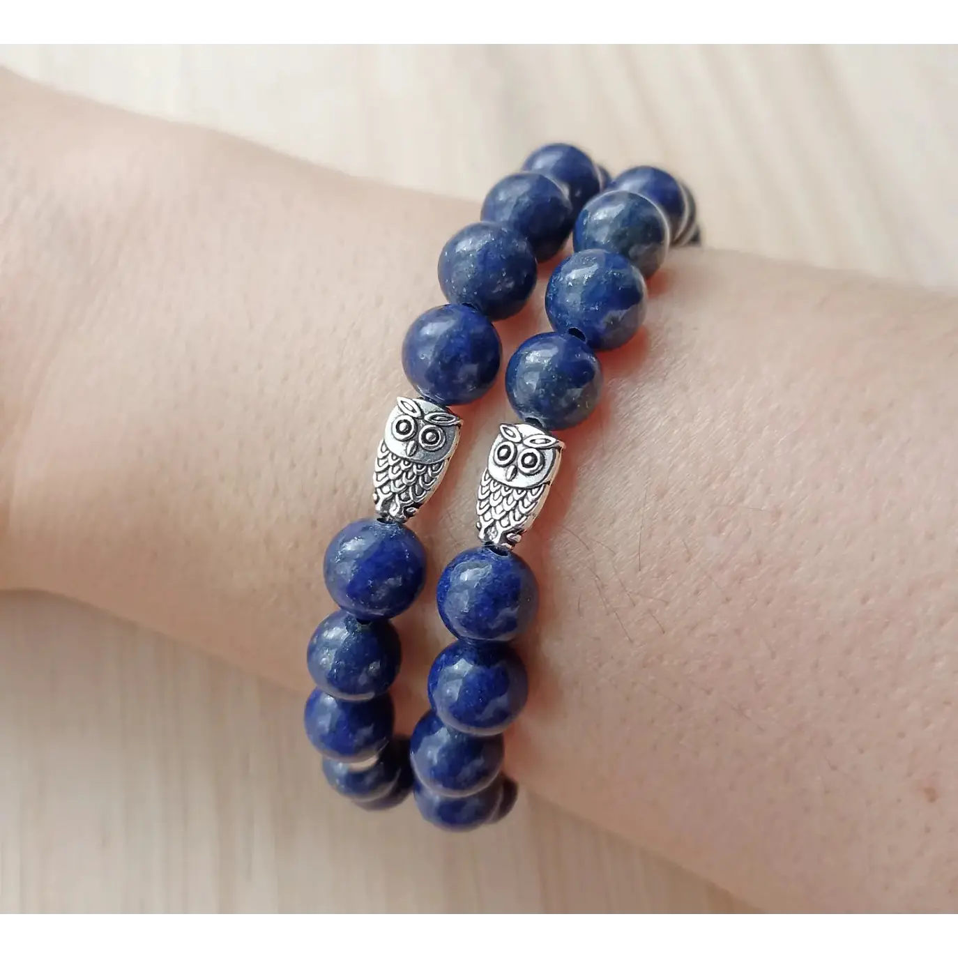 Pulseira de Lápis Lazuli com Mocho 2