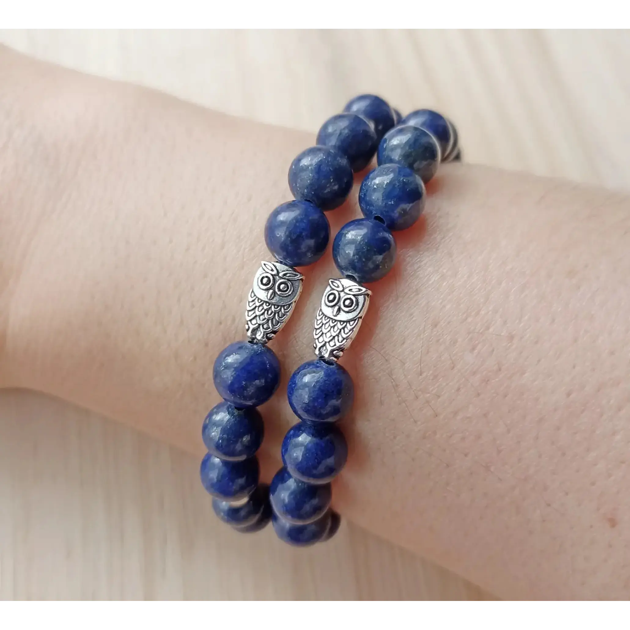 Pulseira de Lápis Lazuli com Mocho 2