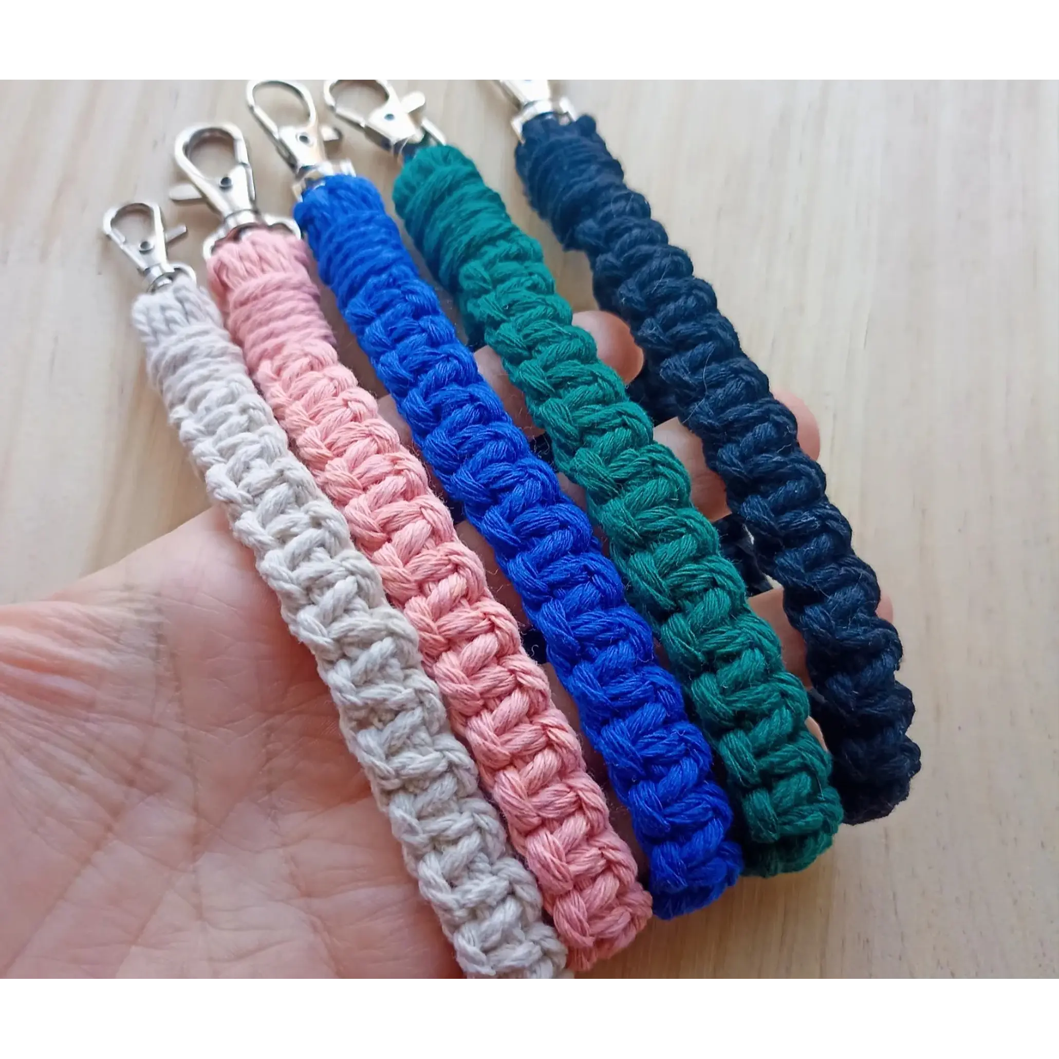 Porta-chaves/Wristlet macramé 2