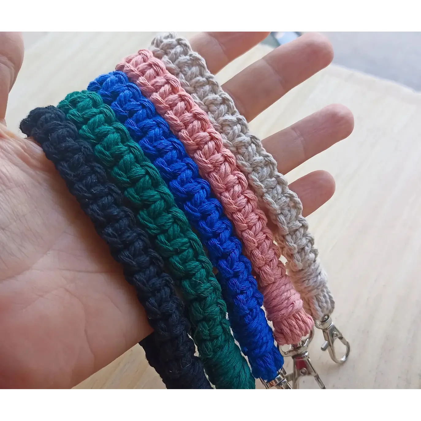 Porta-chaves/Wristlet macramé 4