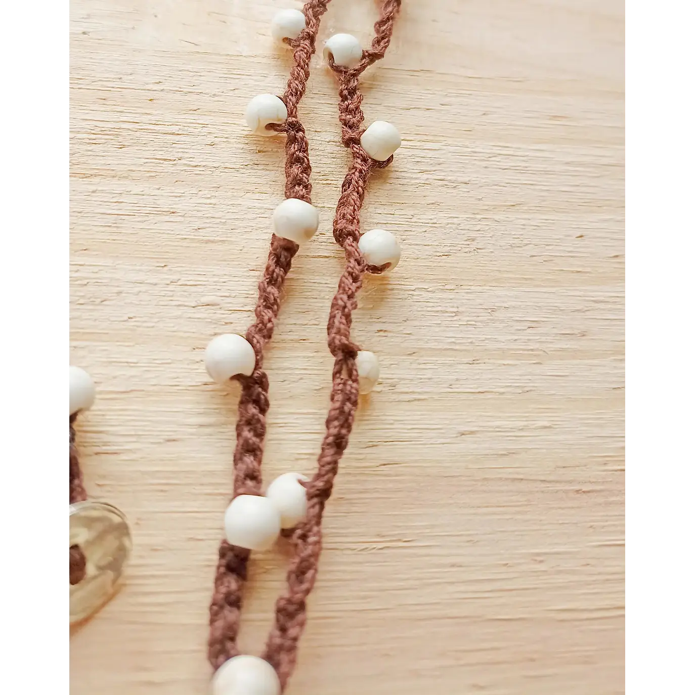 Colar de croché com Asa de Anjo 4