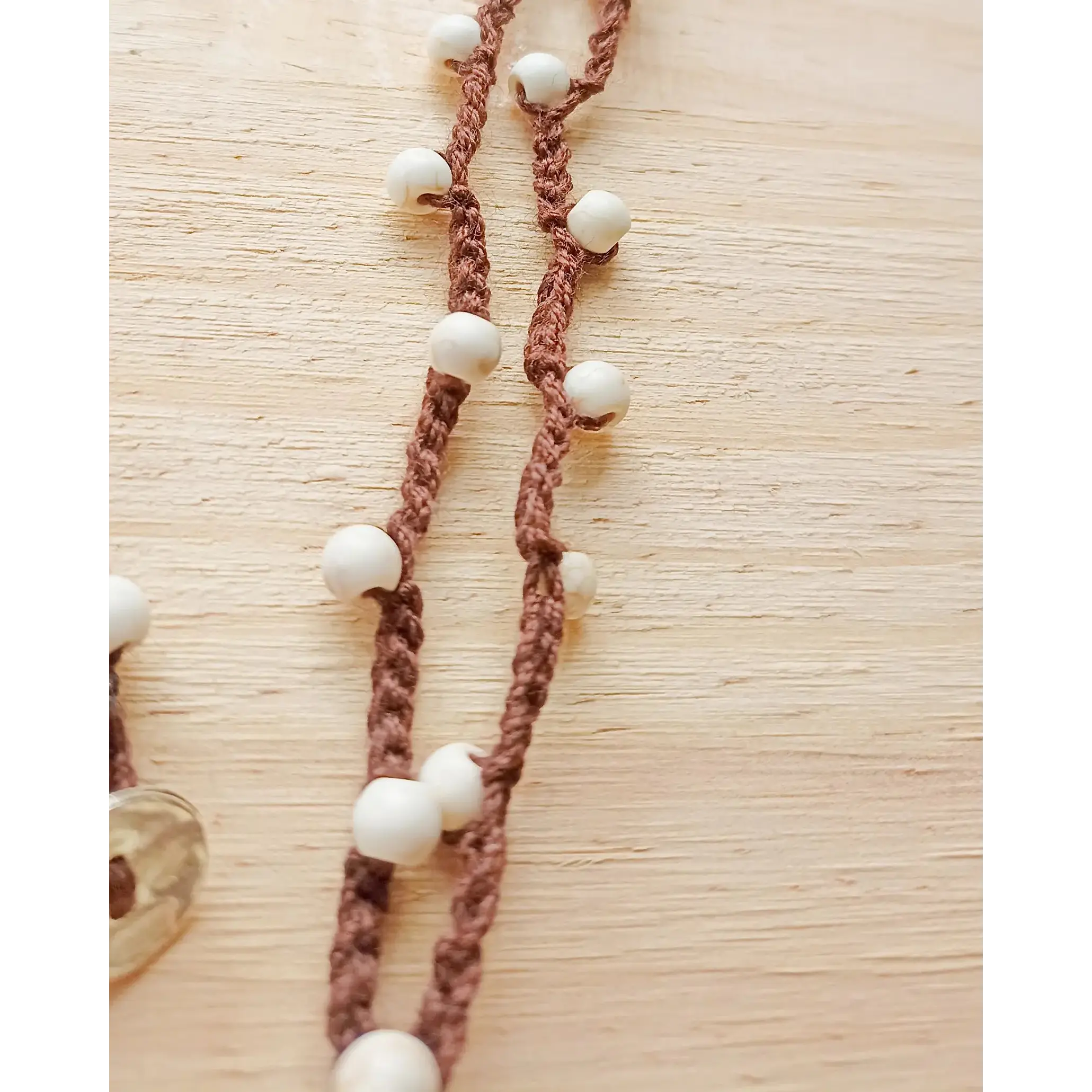 Colar de croché com Asa de Anjo 4