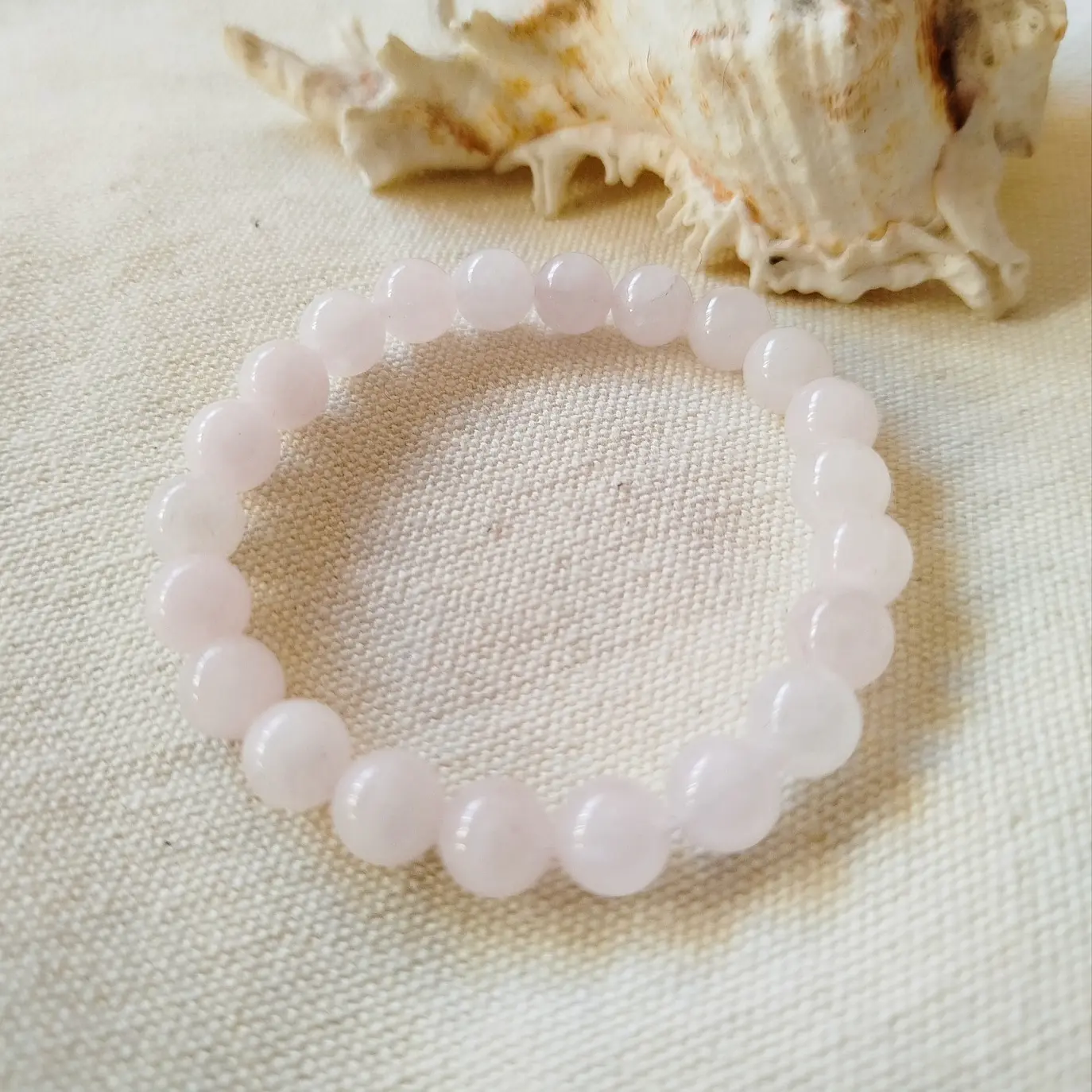 Pulseira com Quartzo Rosa 1
