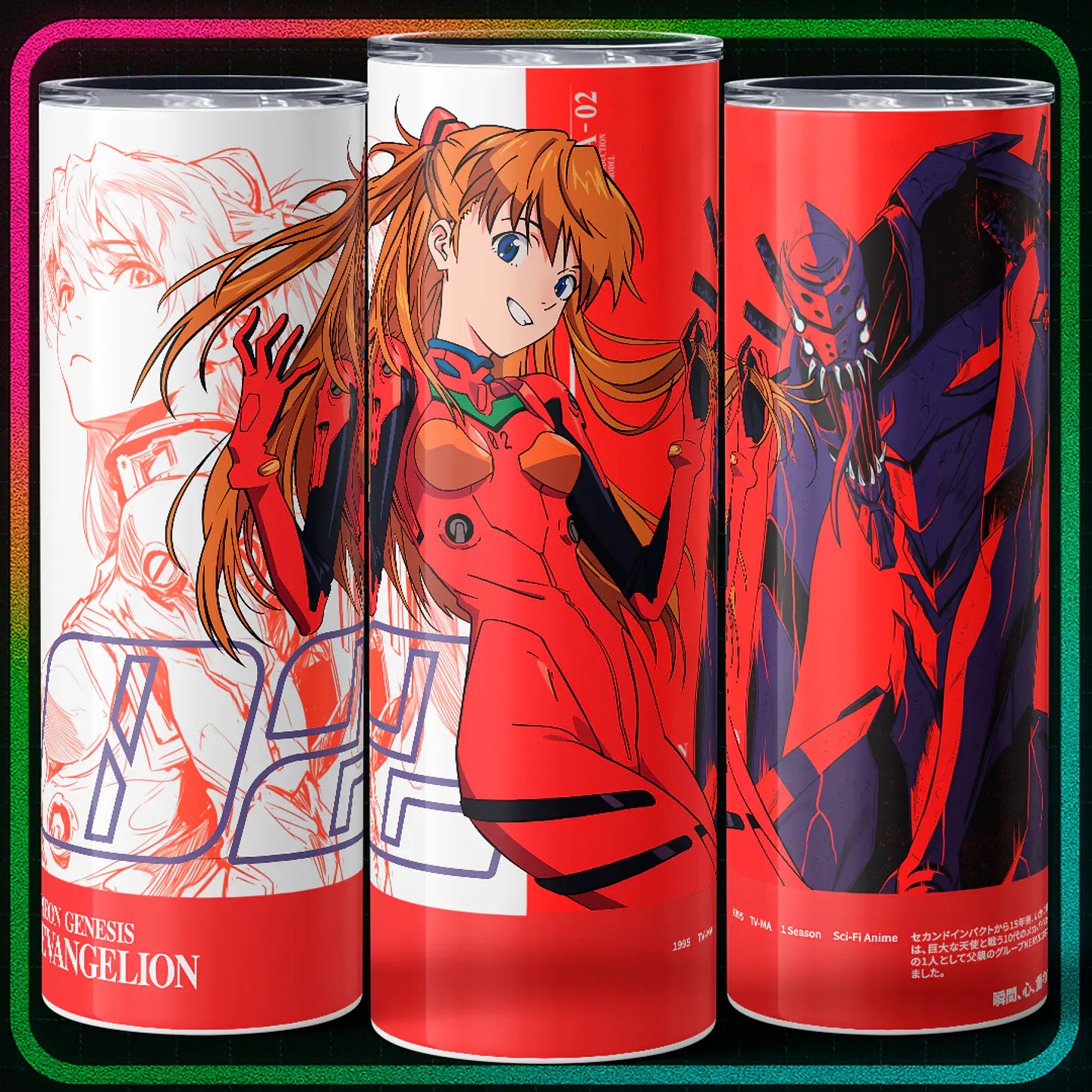 Vaso térmico 600ml - Asuka Evangelion 2