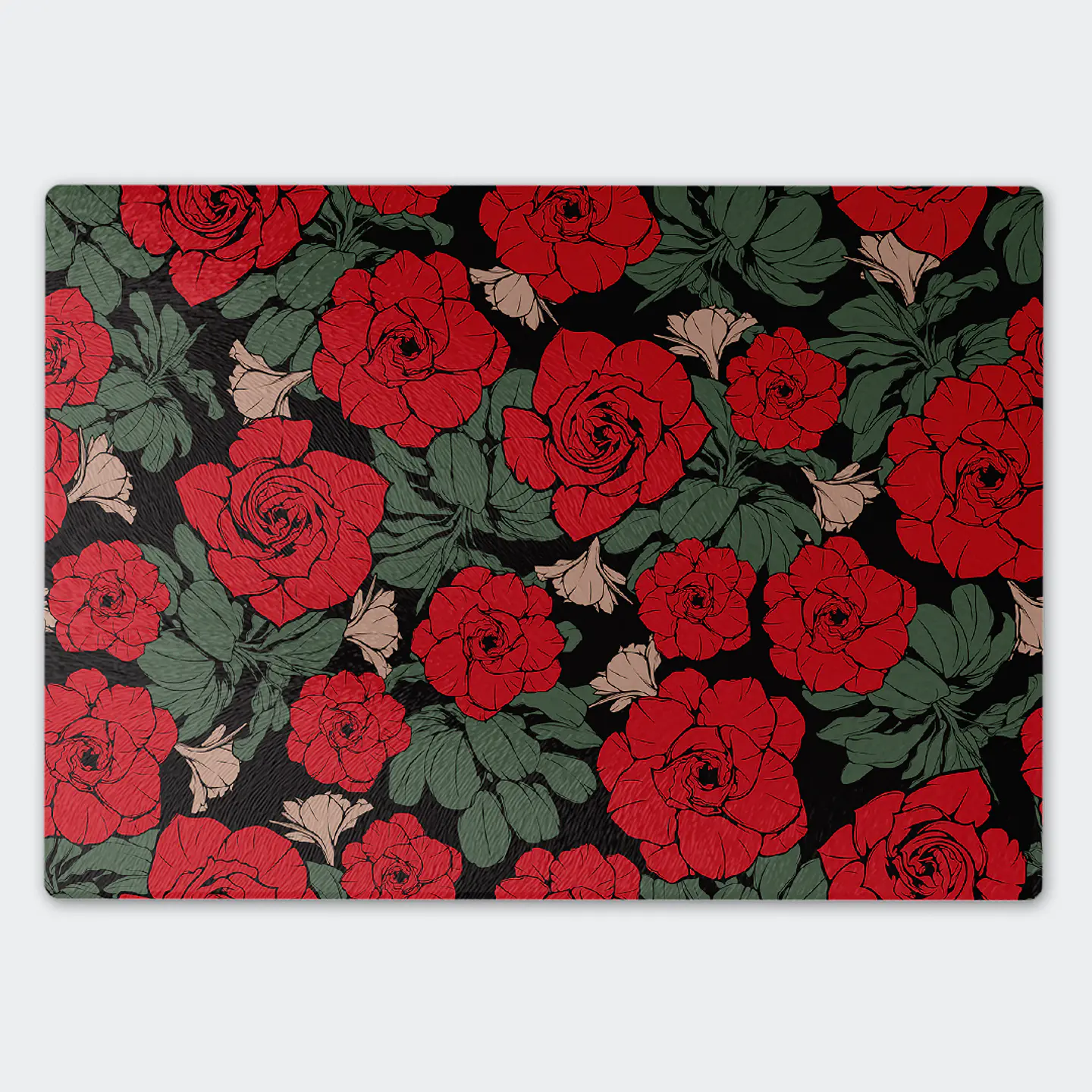 Tabla de cocina - Diseño Rosas 1