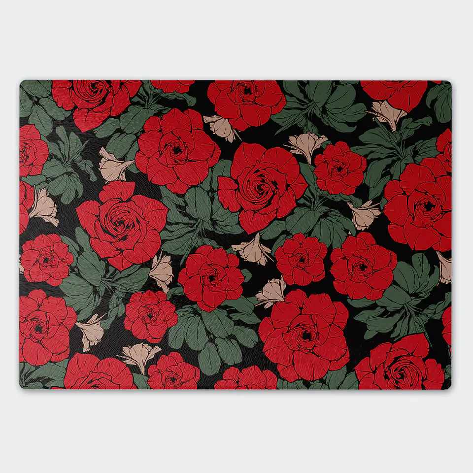 Tabla de cocina - Diseño Rosas 1