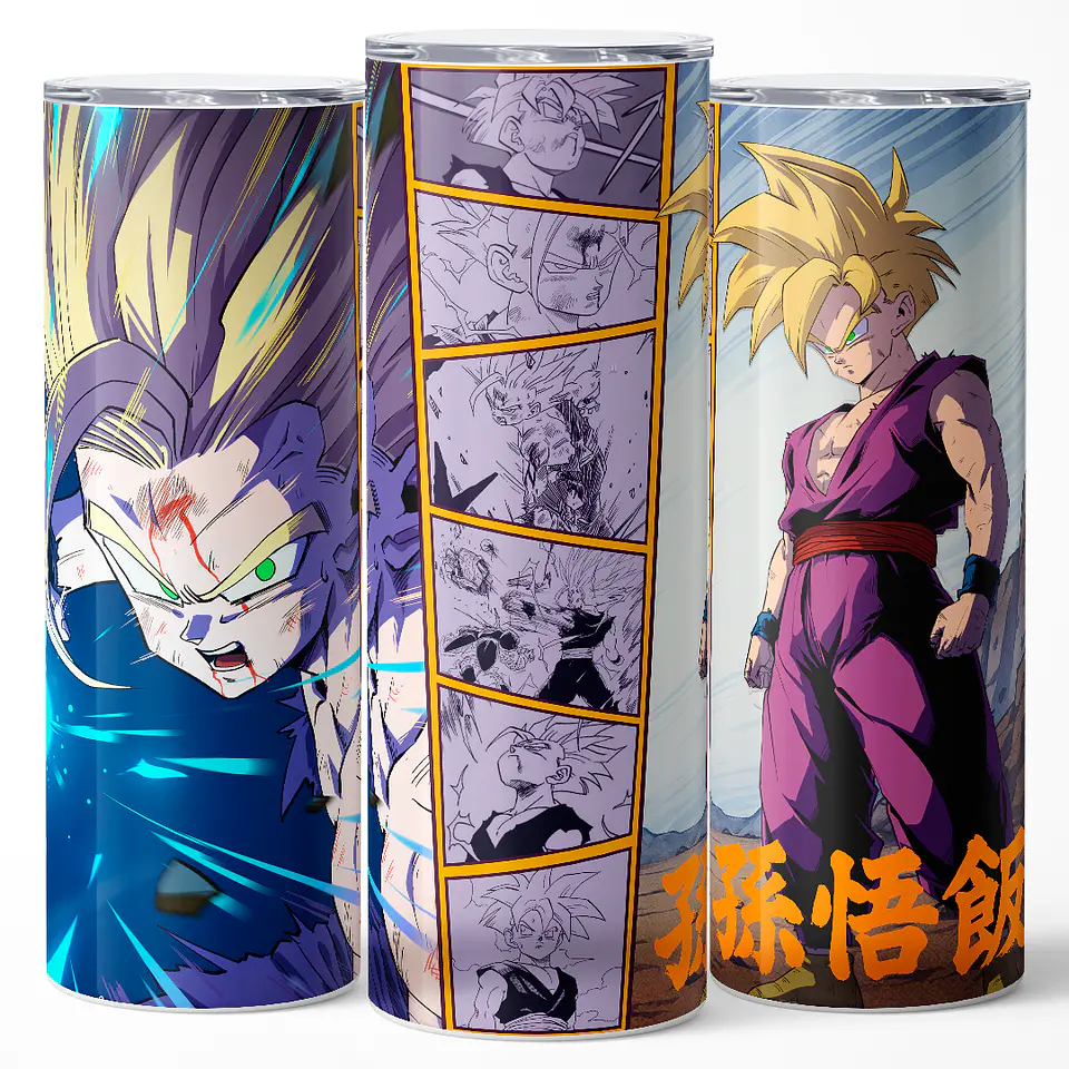 Vaso térmico 600ml - Gohan SSJ2 3