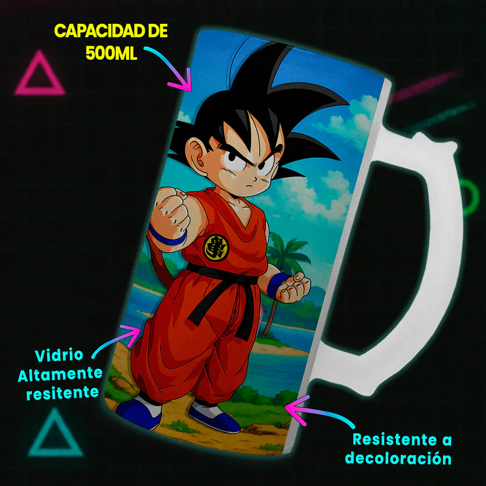 Shopero 500ml - Diseño Goku niño 4