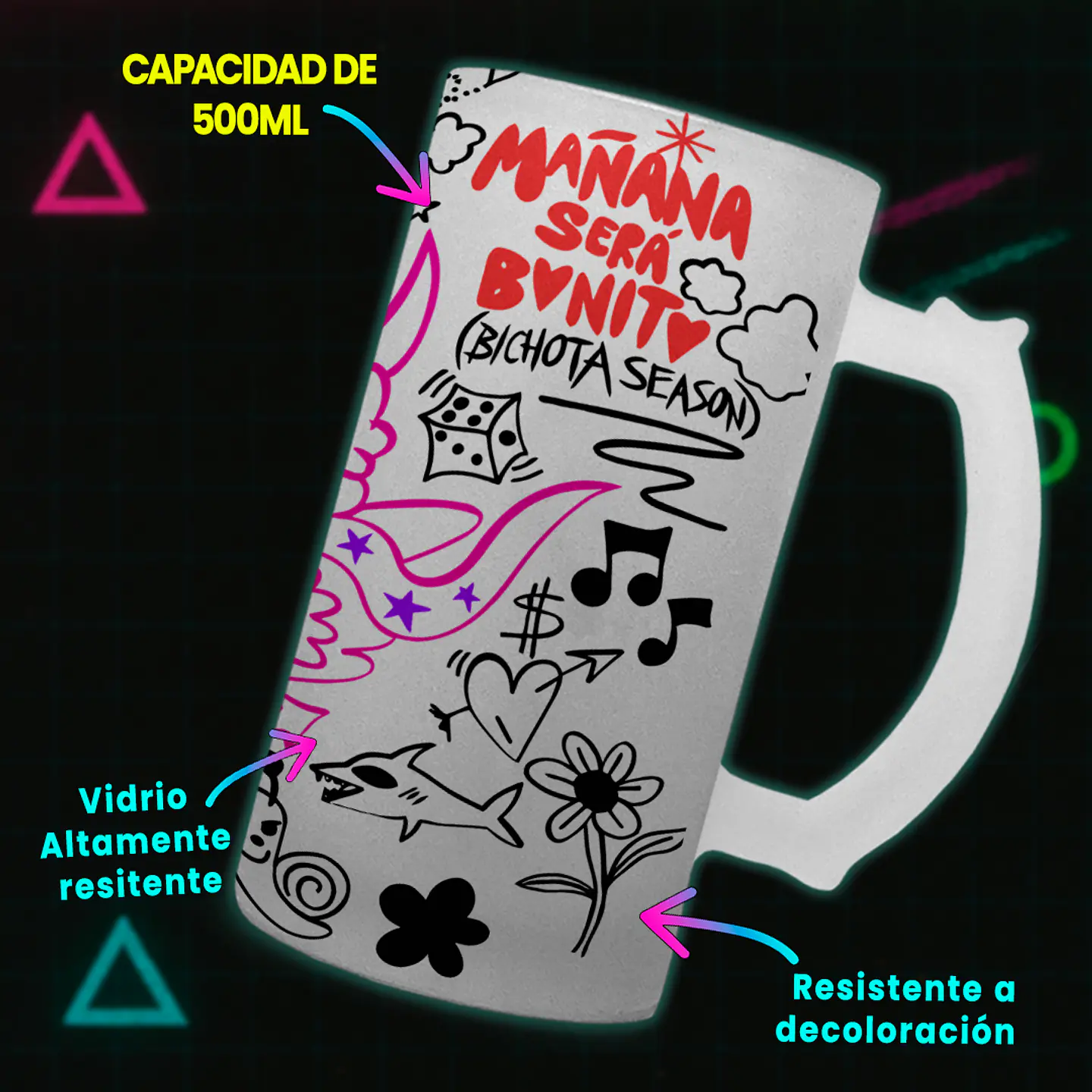 Shopero 500ml - Diseño Karol G Bichota 3