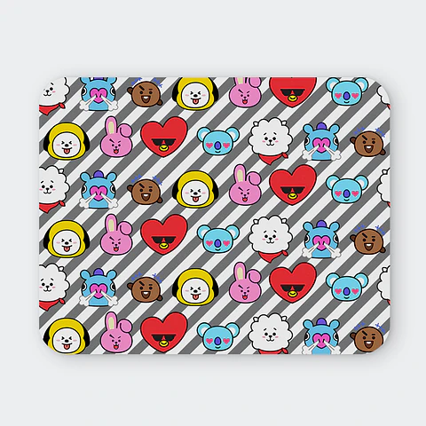 Mousepad 20x24 cm - Diseño BT21 Pop Parade