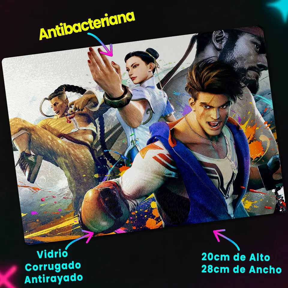 Tabla de cocina - Diseño Street fighter 6 2