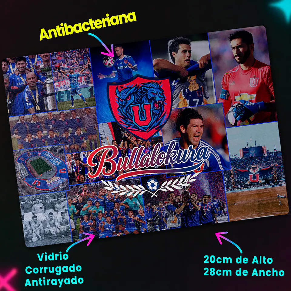 Tabla de cocina - Diseño Bullalokura Azul 2