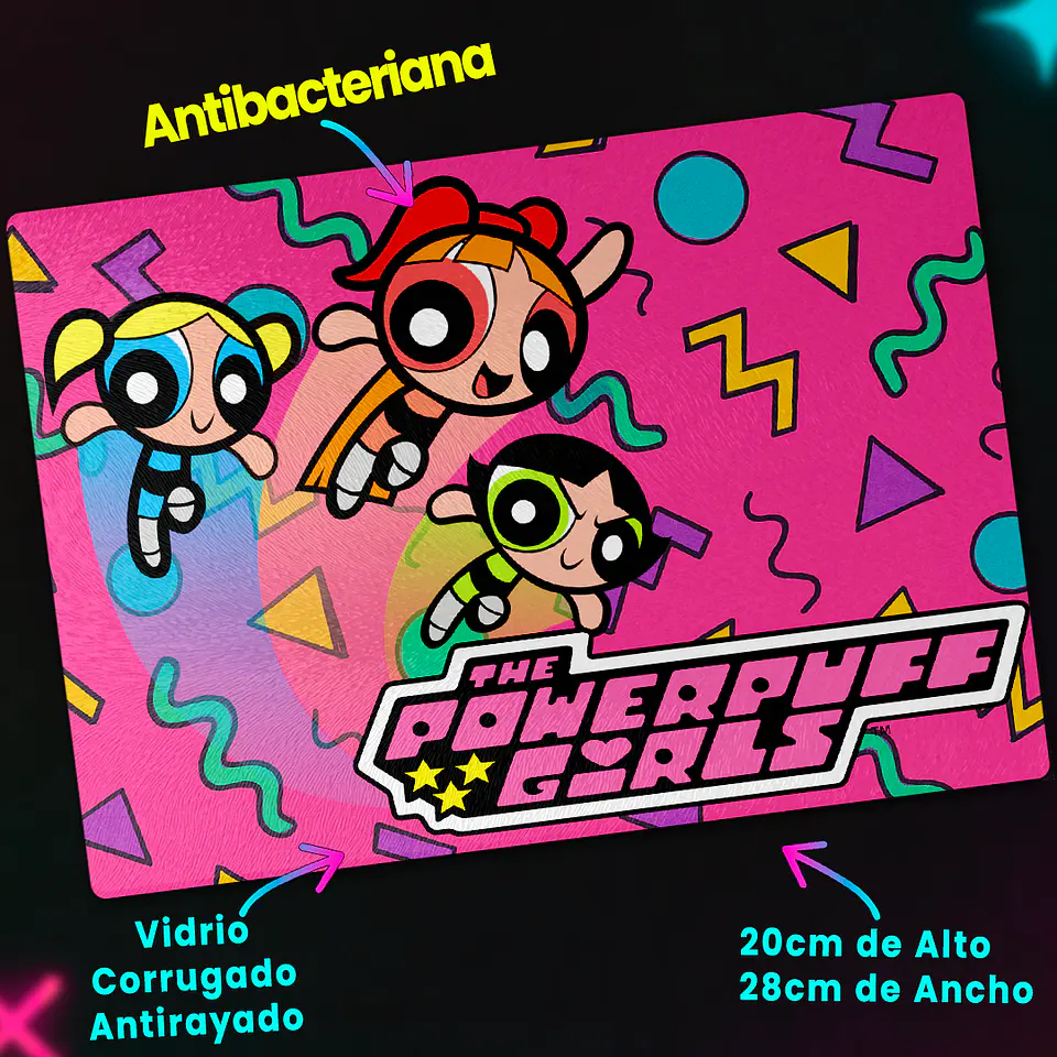Tabla de cocina - Diseño Power Pop Girls 2