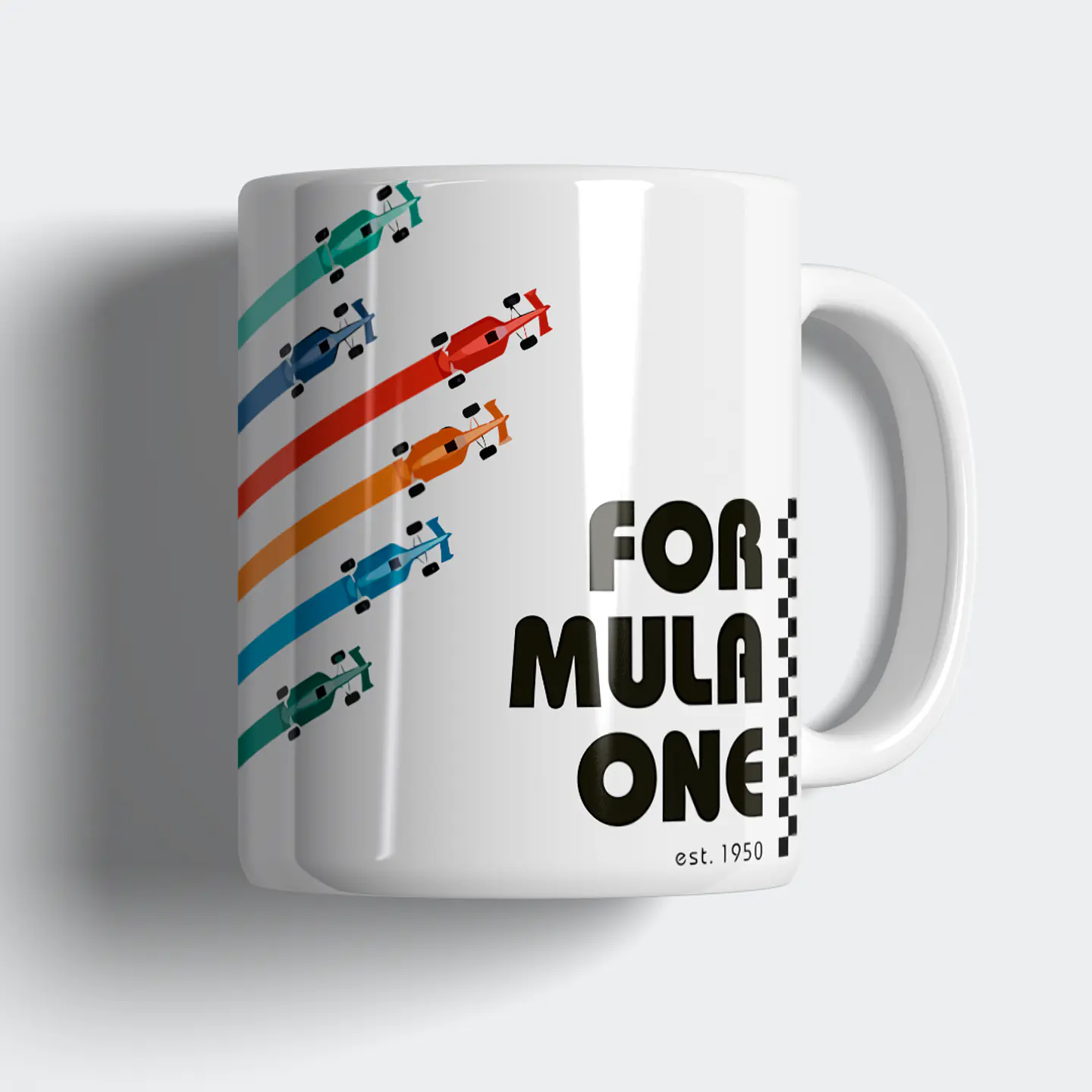 Taza 330ml - Diseño Fórmula One Retro 2