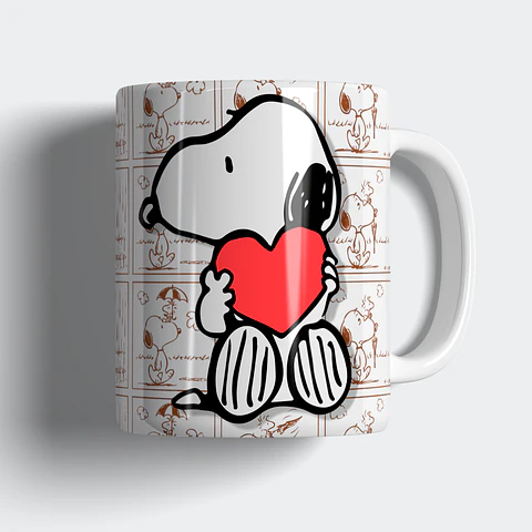Taza 330ml - Diseño Snoopy Heart