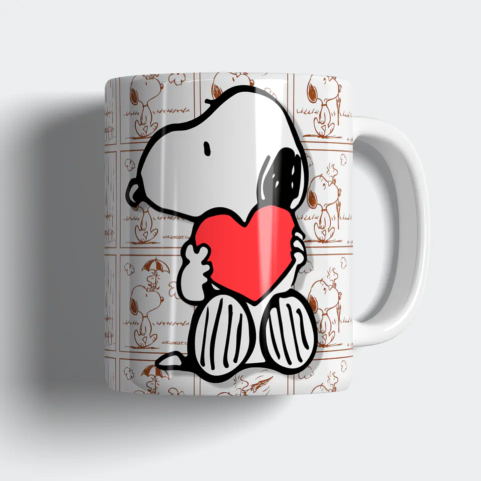 Taza 330ml - Diseño Snoopy Heart 1