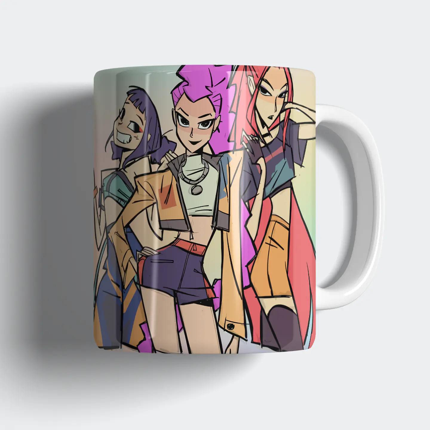 Taza 330ml - Diseño Huntrix Attitude 1
