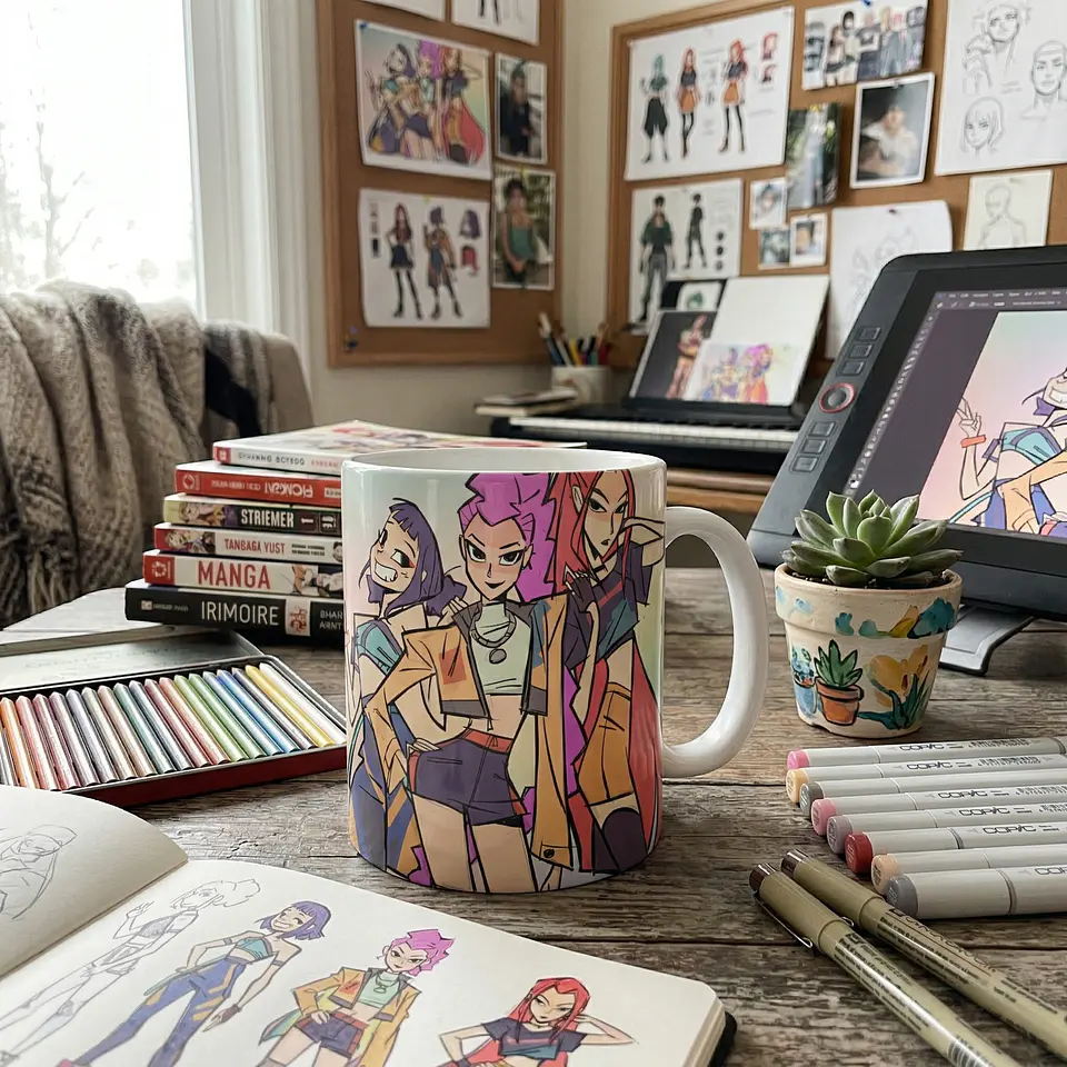 Taza 330ml - Diseño Huntrix Attitude 3