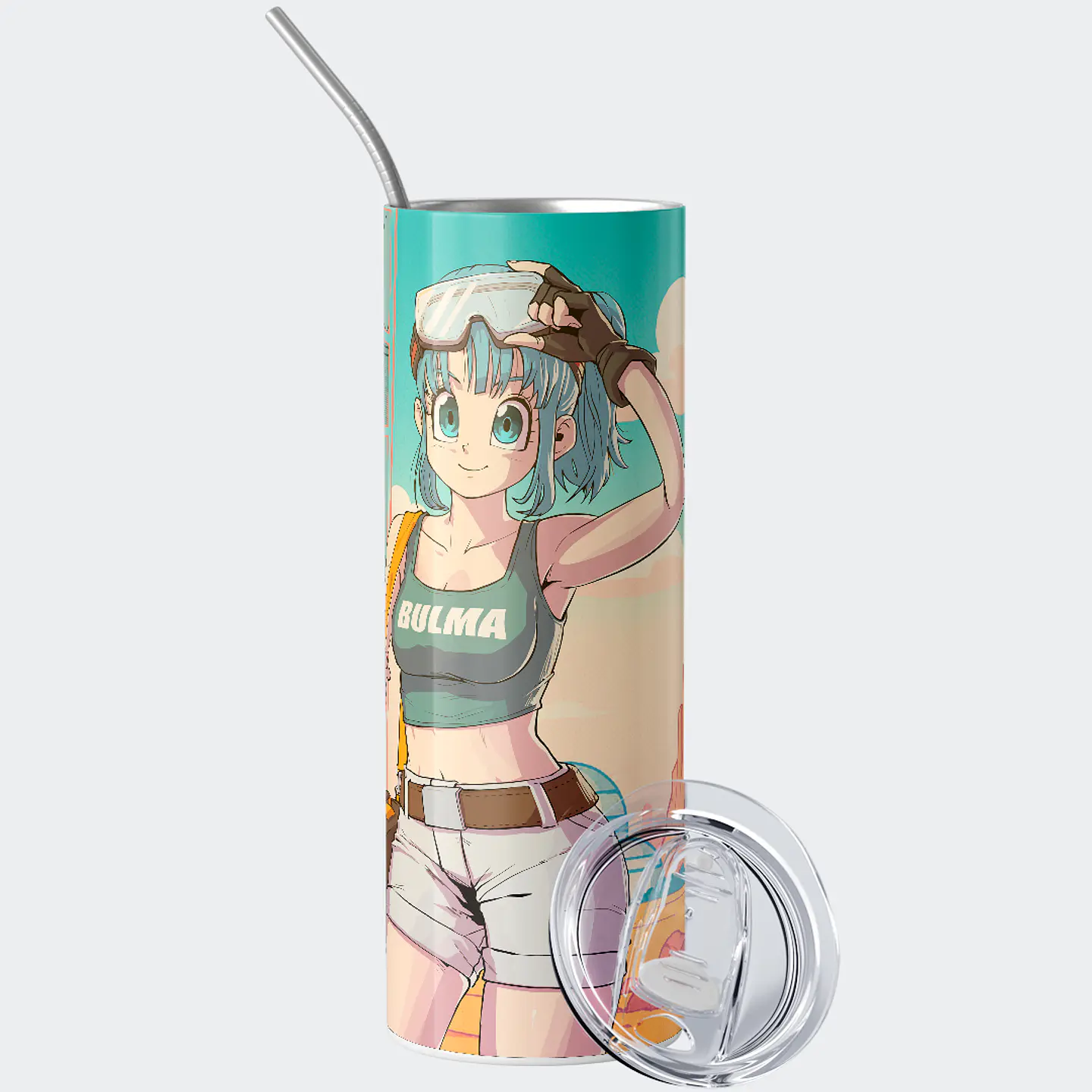 Vaso térmico 600ml - Diseño Bulma Retro Bloom 2