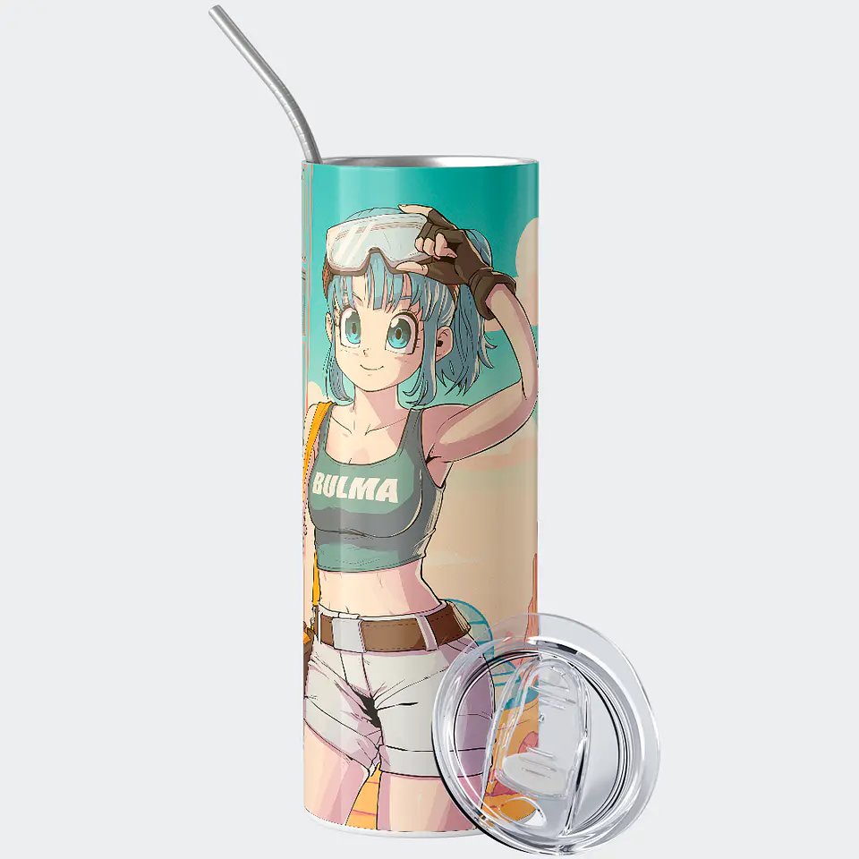 Vaso térmico 600ml - Diseño Bulma Retro Bloom 2