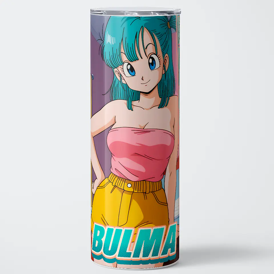 Vaso térmico 600ml - Diseño Bulma Retro Bloom 1