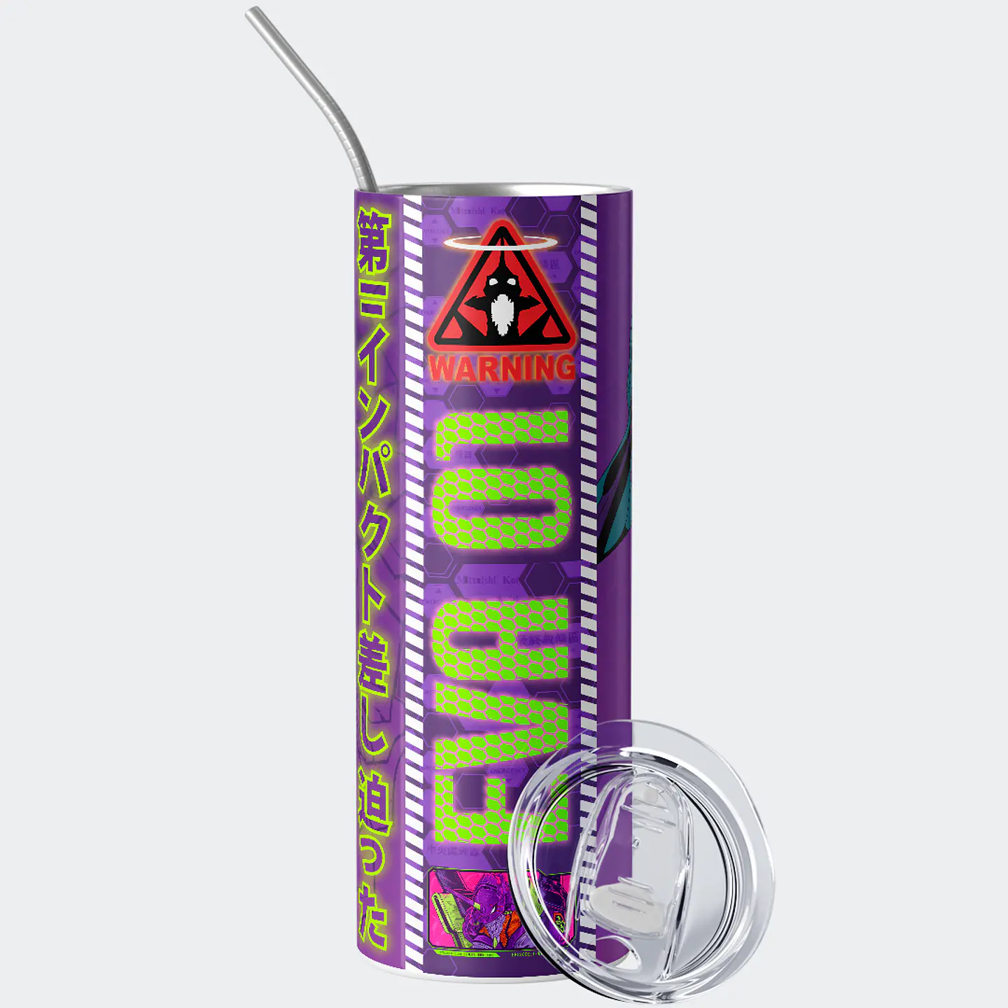 Vaso térmico 600ml - Diseño EVA 01 Warning Mode 2