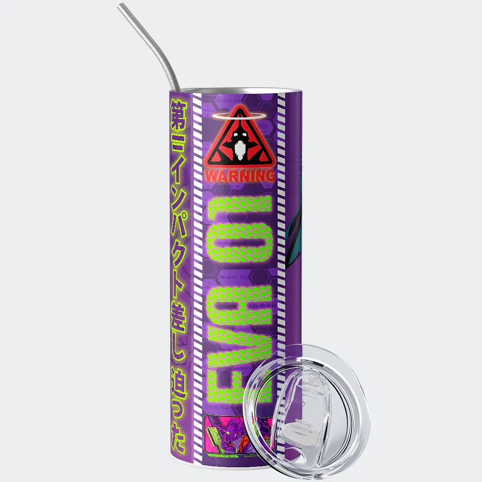 Vaso térmico 600ml - Diseño EVA 01 Warning Mode 2