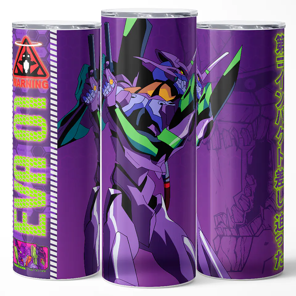 Vaso térmico 600ml - Diseño EVA 01 Warning Mode 3