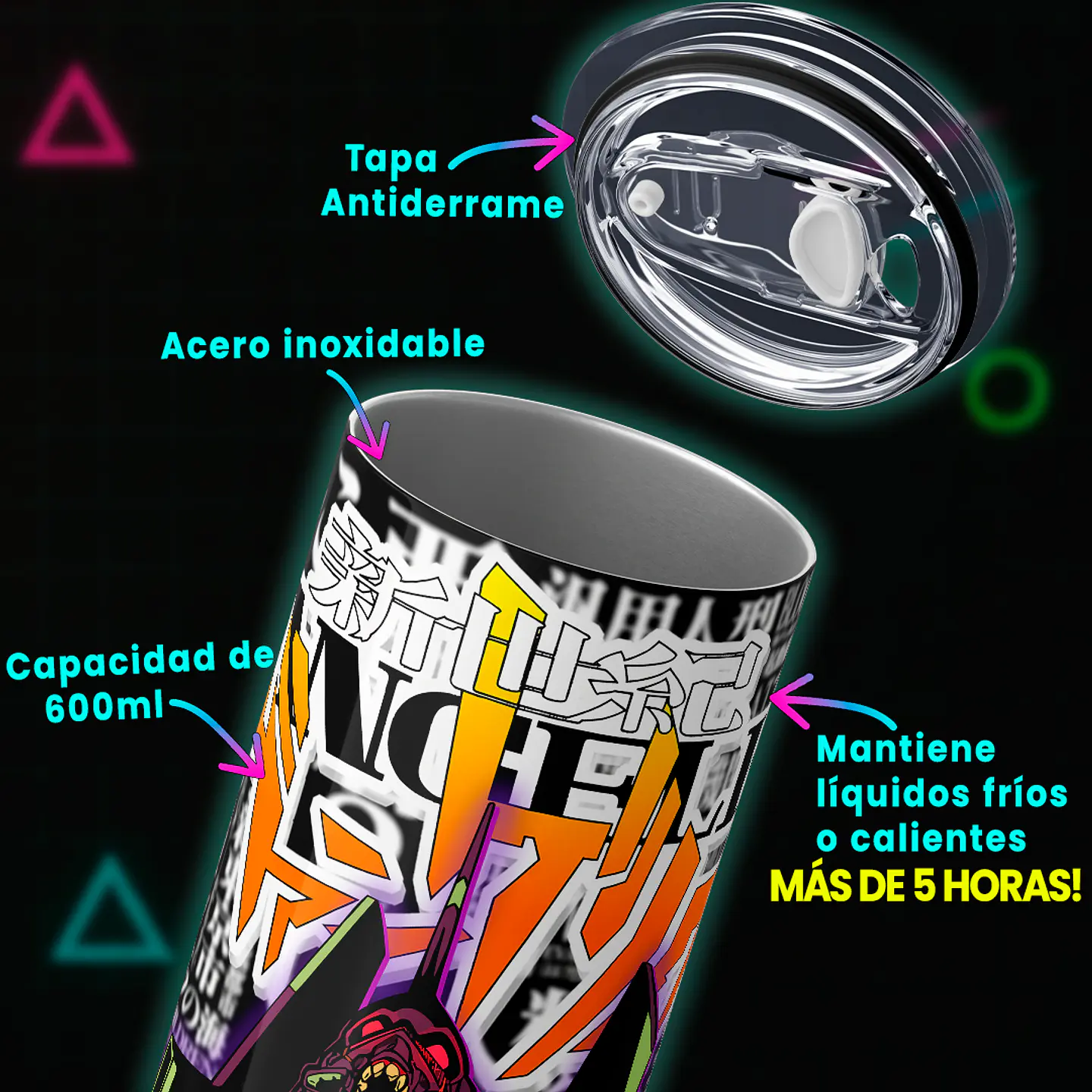 Vaso térmico 600ml - Diseño EVA Awakening 5