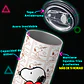 Vaso térmico 600ml - Diseño Snoopy Heart Strip - Miniatura 3