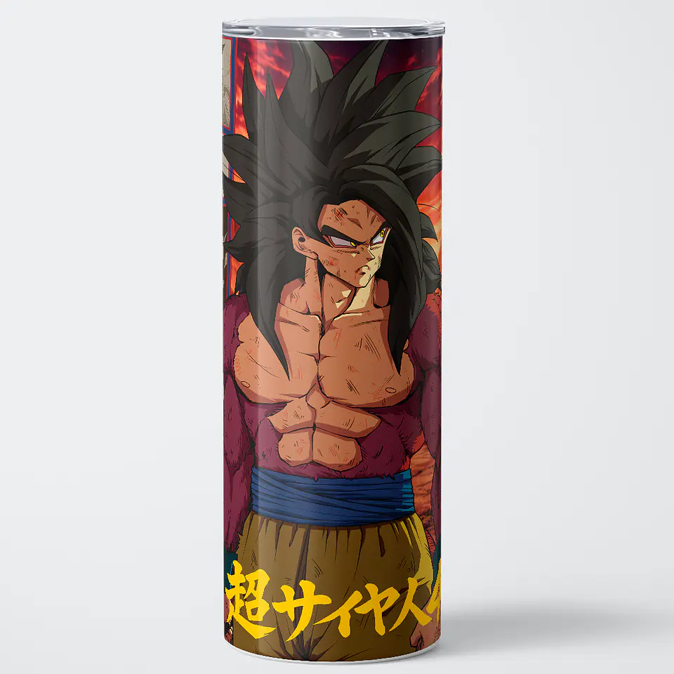 Vaso térmico 600ml - Diseño Goku SSJ4 Primal Instinct 1