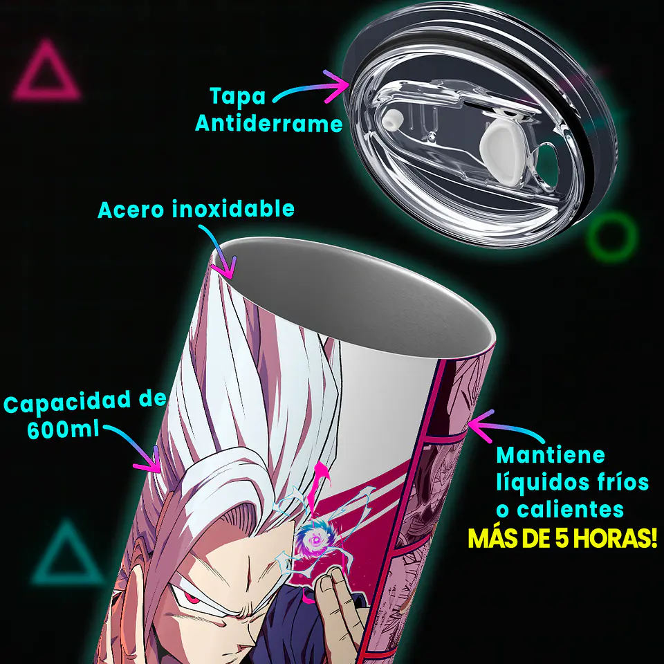 Vaso térmico 600ml - Diseño Gohan Beast Instinct 4