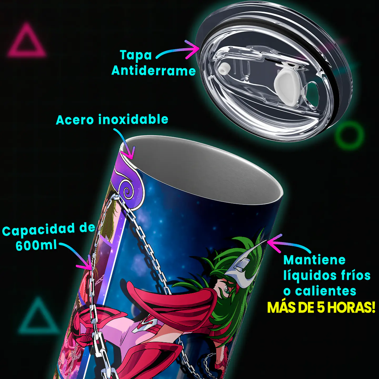 Vaso térmico 600ml - Diseño Shun de Andrómeda Nebula 4