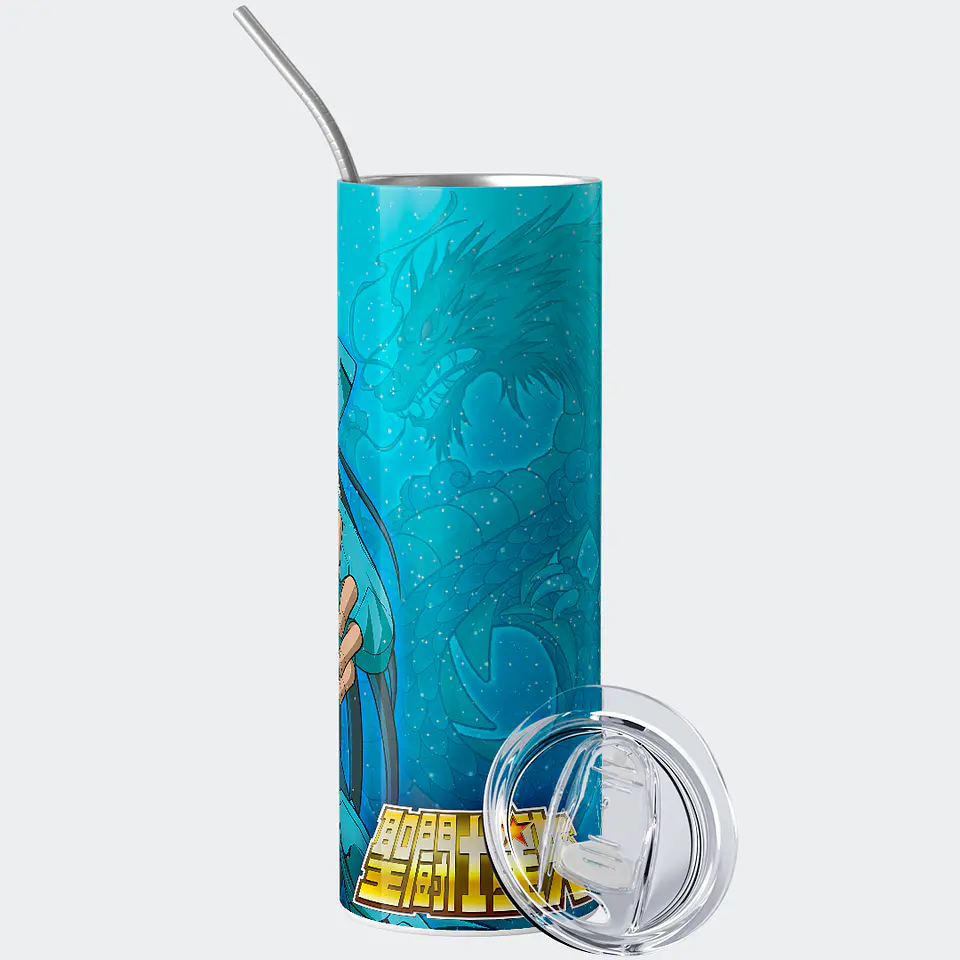 Vaso térmico 600ml - Diseño Shiryu de Dragón 2