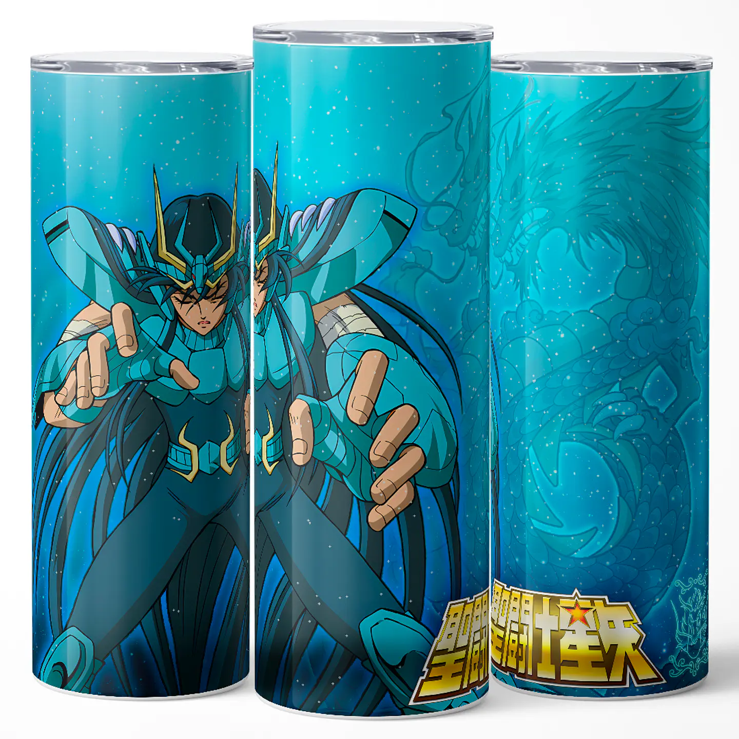 Vaso térmico 600ml - Diseño Shiryu de Dragón 3