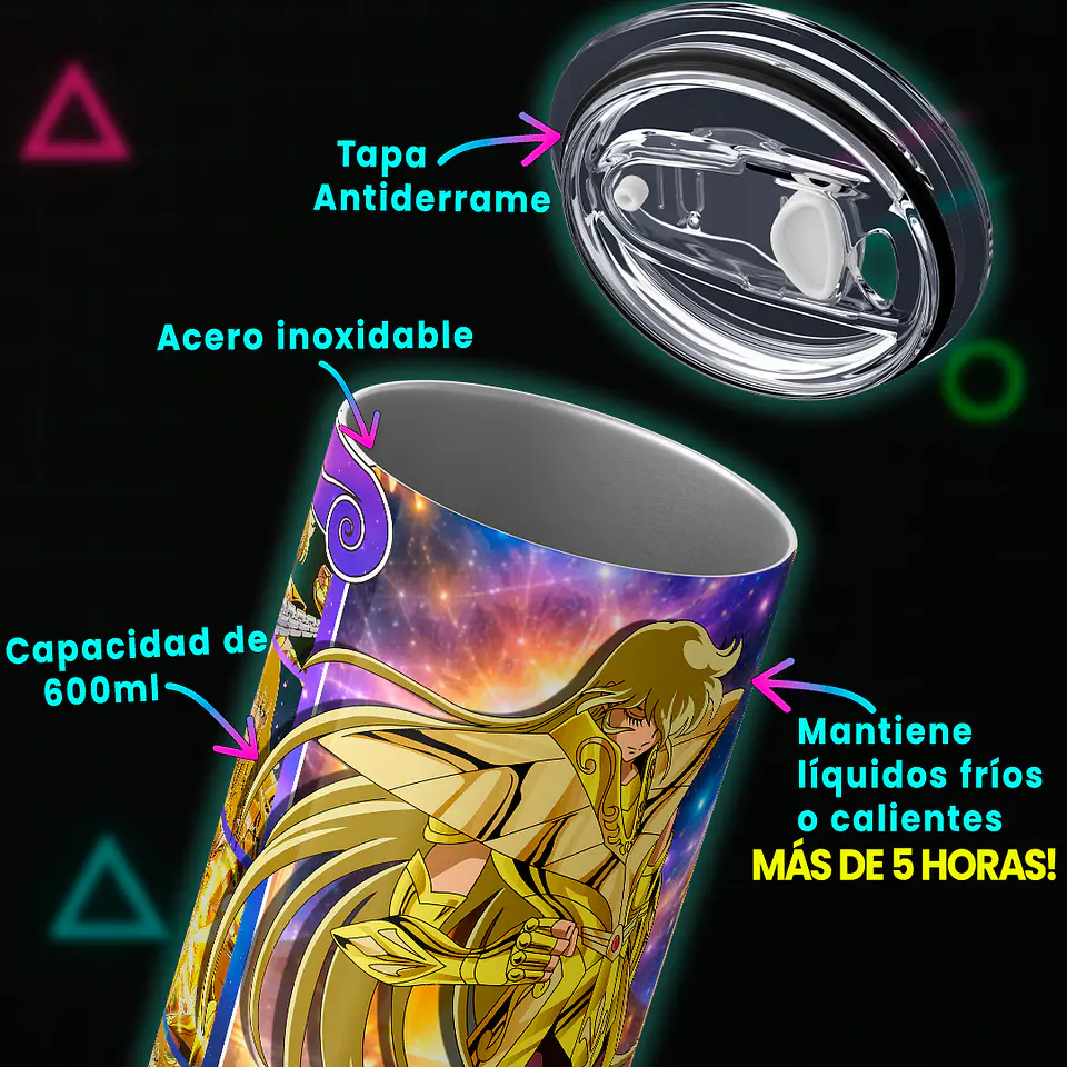 Vaso térmico 600ml - Diseño Shaka de Virgo 4