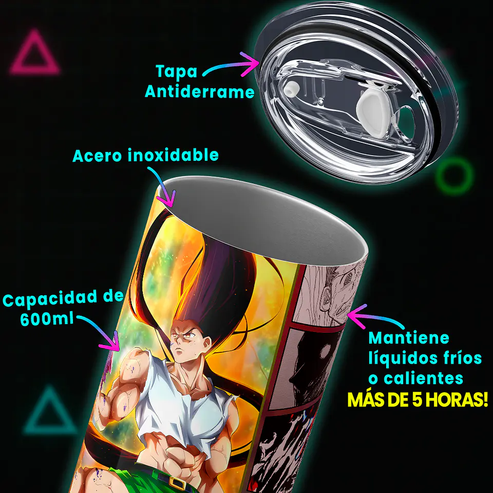 Vaso térmico 600ml - Diseño Gon Freecss: Hunter Spirit 4