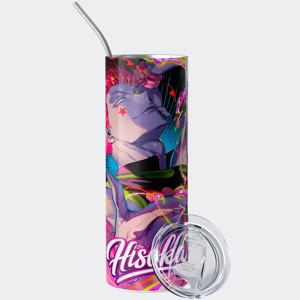 Vaso térmico 600ml - Diseño Hisoka Neon Trick 2