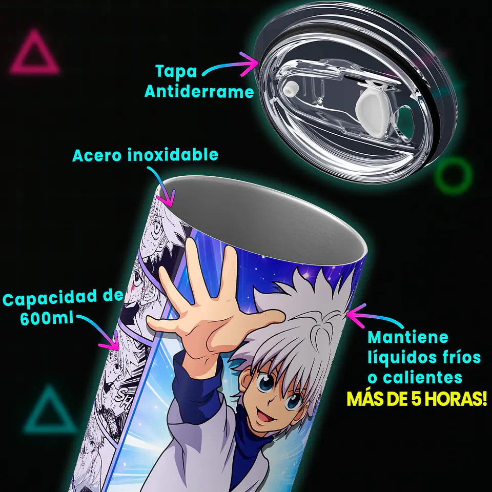 Vaso térmico 600ml - Diseño Killua 4