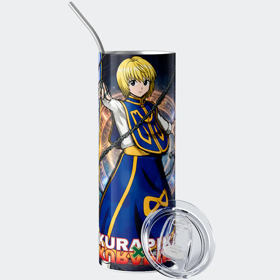 Vaso térmico 600ml - Diseño Kurapika Scarlet Chains 2
