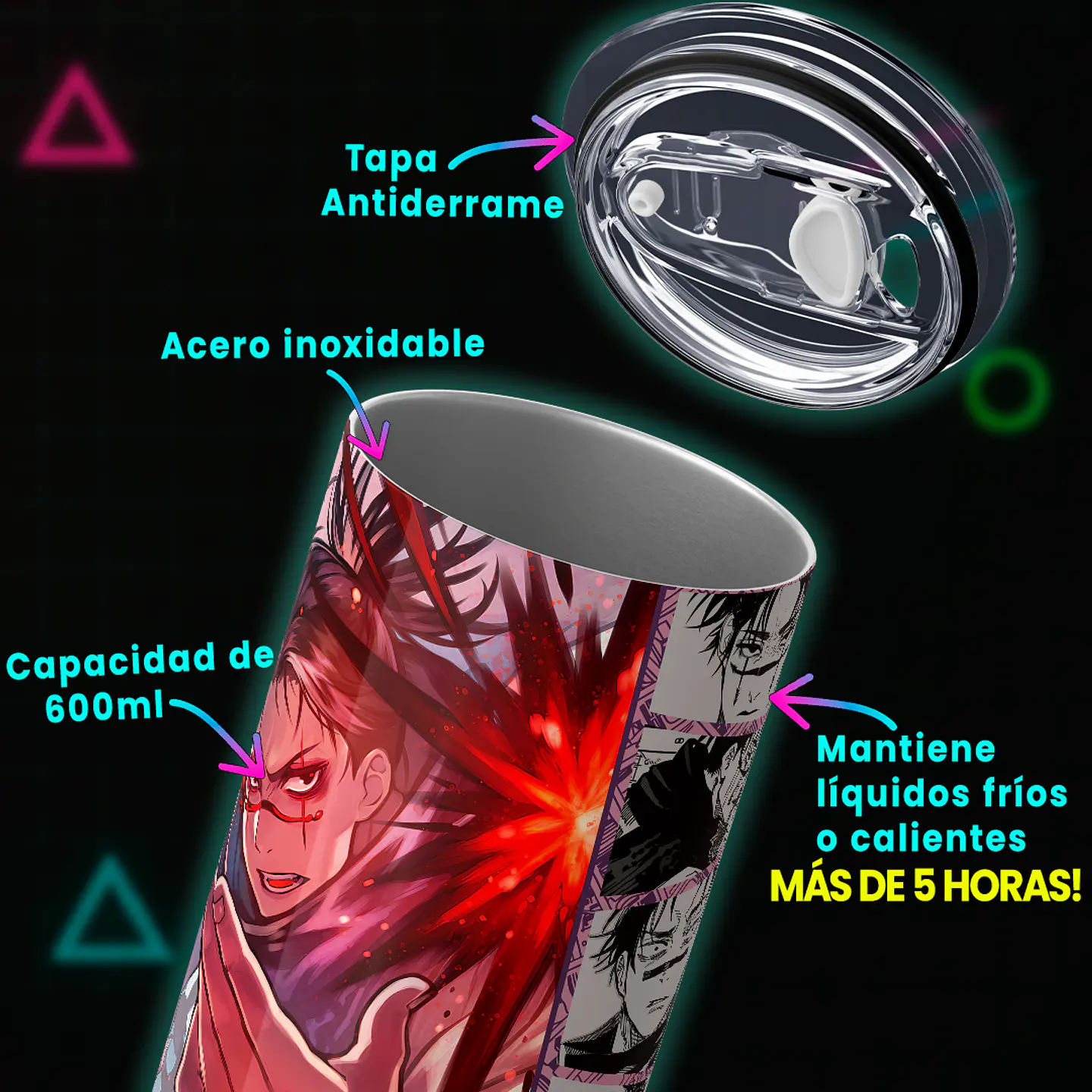 Vaso térmico 600ml - Diseño Choso Blood Convergence 4