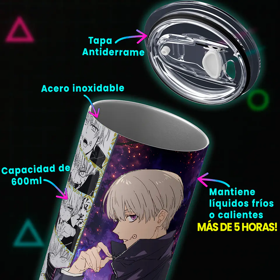 Vaso térmico 600ml - Diseño Inumaki Cursed Command 4